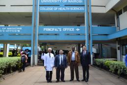 Principal UoN CHS with Prof Ashok Handa, Dr Toni Jefferies and Prof Pankaj Jani