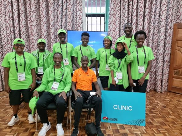 DR. MUTISO HEAD OF THE ORTHOPAEDIC SURGERY UNIT LEADS THE VOLUNTEER MEDICAL TEAM DURING THE2021 WORLD ATHLETICS U20 CHAMPIONSHIPS