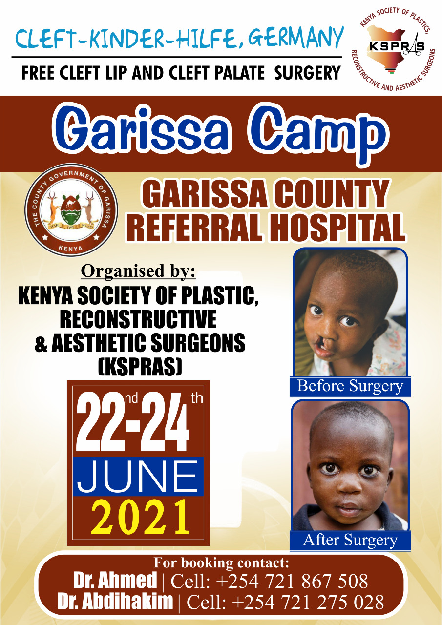 May 2021 Garissa Cleft Camp poster