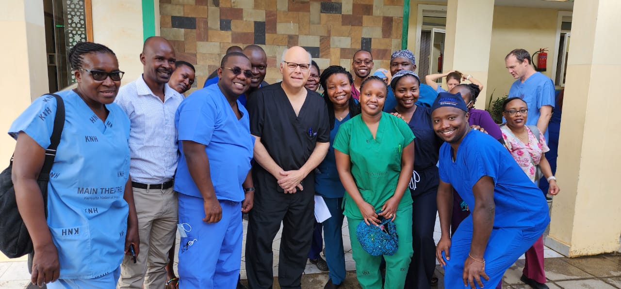 Dr  Joyc e Aswani, Professor Netterville and other team members