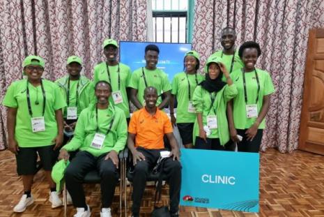 DR. MUTISO HEAD OF THE ORTHOPAEDIC SURGERY UNIT LEADS THE VOLUNTEER MEDICAL TEAM DURING THE2021 WORLD ATHLETICS U20 CHAMPIONSHIPS