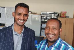The two Eritrean doctors in UoN Department of Surgery Chairman's office - Monday 5th October 2020